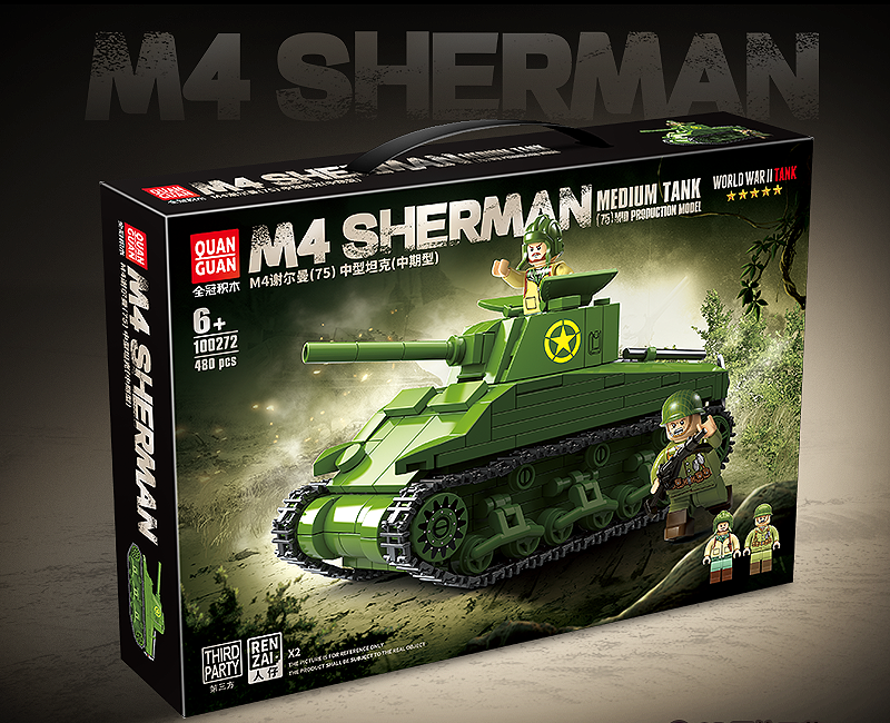 M4 Sherman Tank - 480Pcs