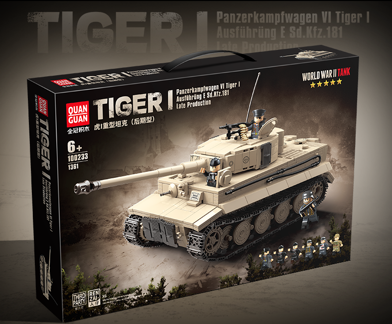German Tiger I - 1361Pcs