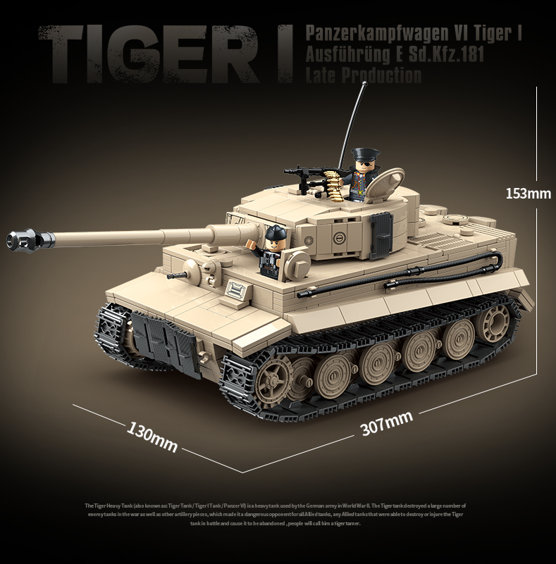 German Tiger I - 1361Pcs
