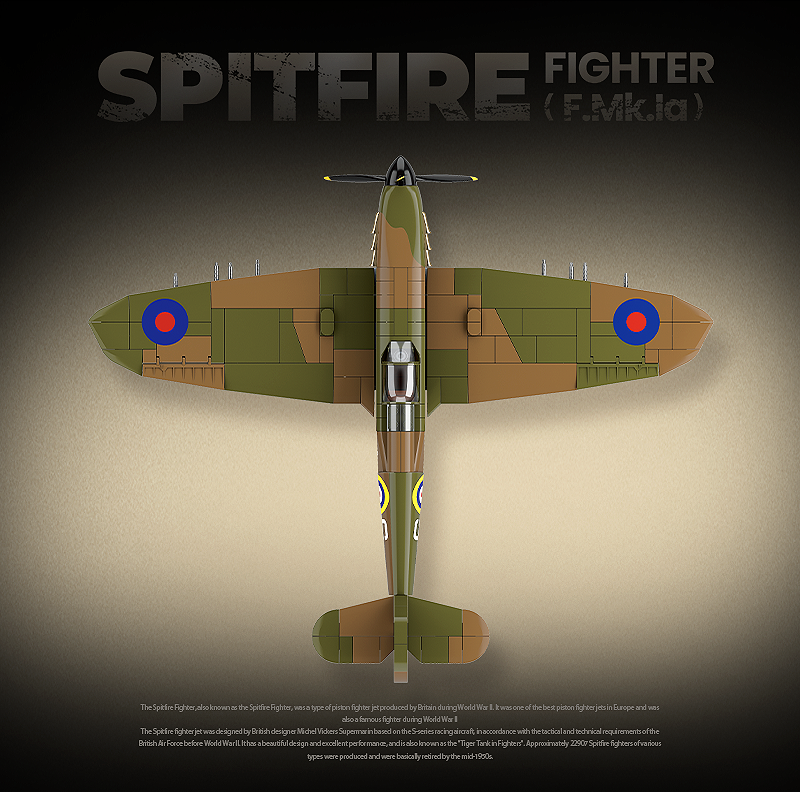 Spitfire Fighter - 682Pcs