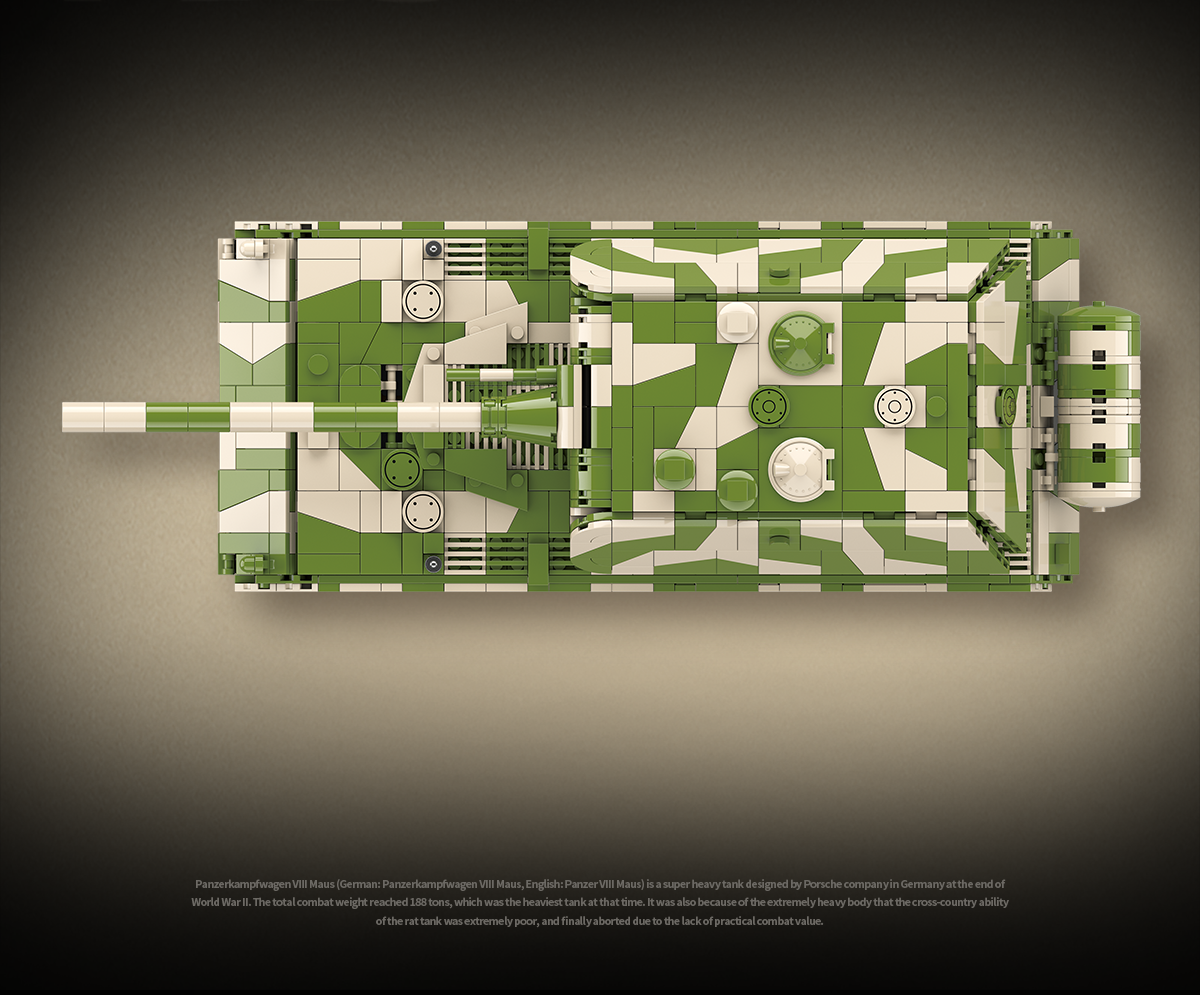 Panzer VIII Maus Tank - 2930Pcs