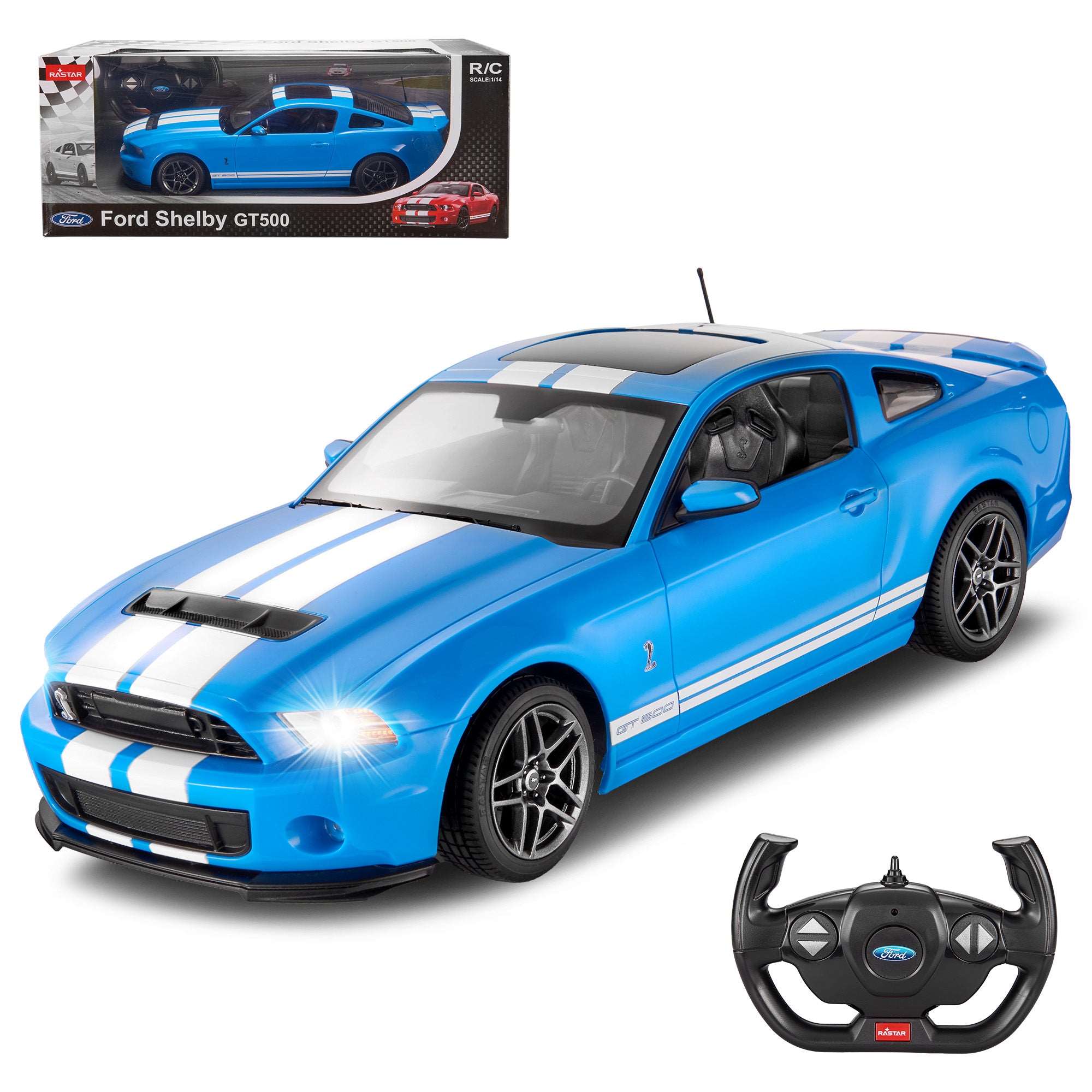 Rastar 1:14 R/C FORD Shelby GT500 Remote Control Car - Voltz Toys