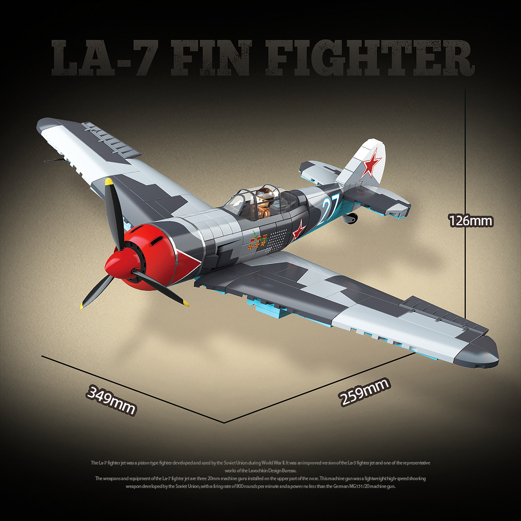 LA-7 Fin Fighetr - 638Pcs