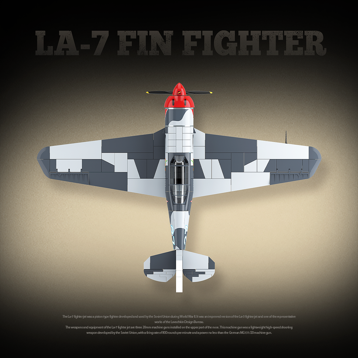 LA-7 Fin Fighetr - 638Pcs