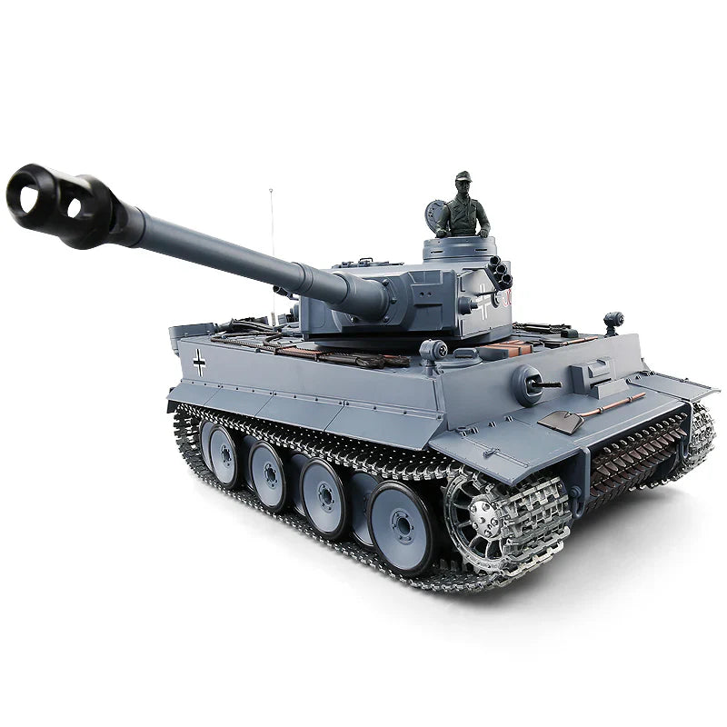 Heng Long® 1/16 RC Battle Tank Tiger I – Professional Edition – Full Metal Tracks, Infrared Battle & Barrel Recoil