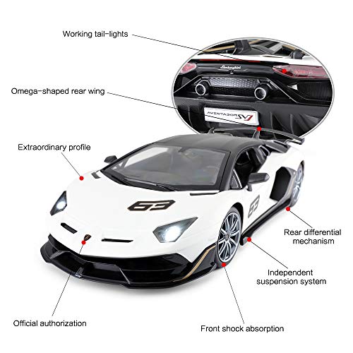 Rastar 1:14 LAMBORGHINI Aventador SVJ Remote Control Car for Kids - Voltz Toys
