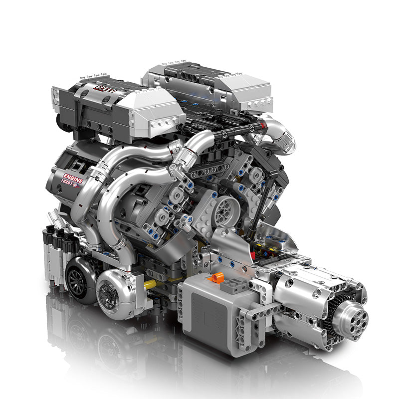 Mould King 8.0L W16 Quad Turbo Engine - 2024Pcs