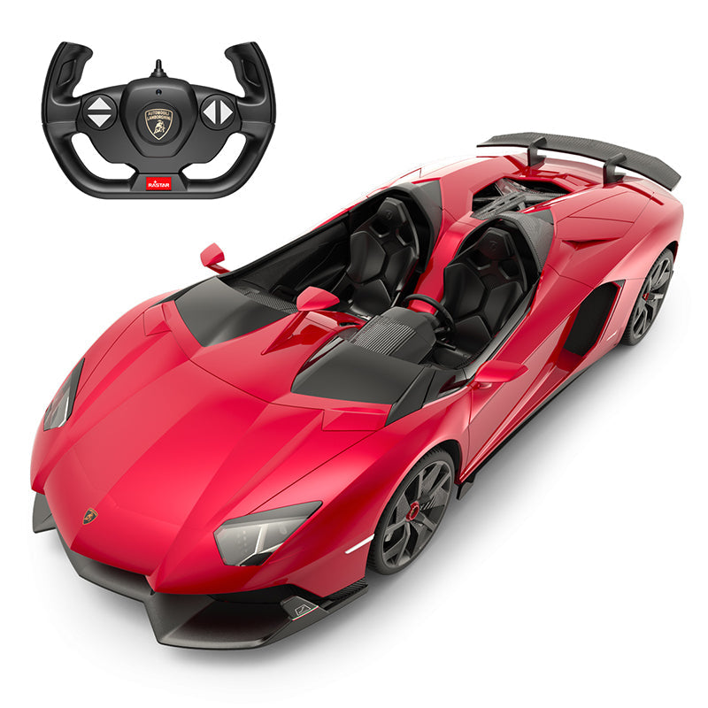 Lamborghini Aventador J RC Car 1/12 Scale Licensed Remote Control Toy Car with Working Lights by Rastar
