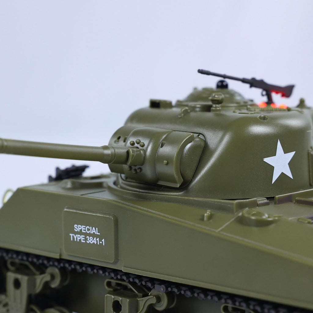 Model tank with a star emblem and 'Special Type 3841-1' label on a light gray background