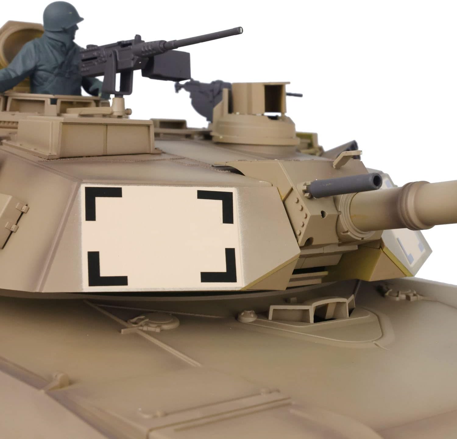 Heng Long® 1/16 RC Tank U.S.A M1A2 Abrams – Upgrade Edition – Metal Gearbox, Infrared Battle & Real Sound Effects