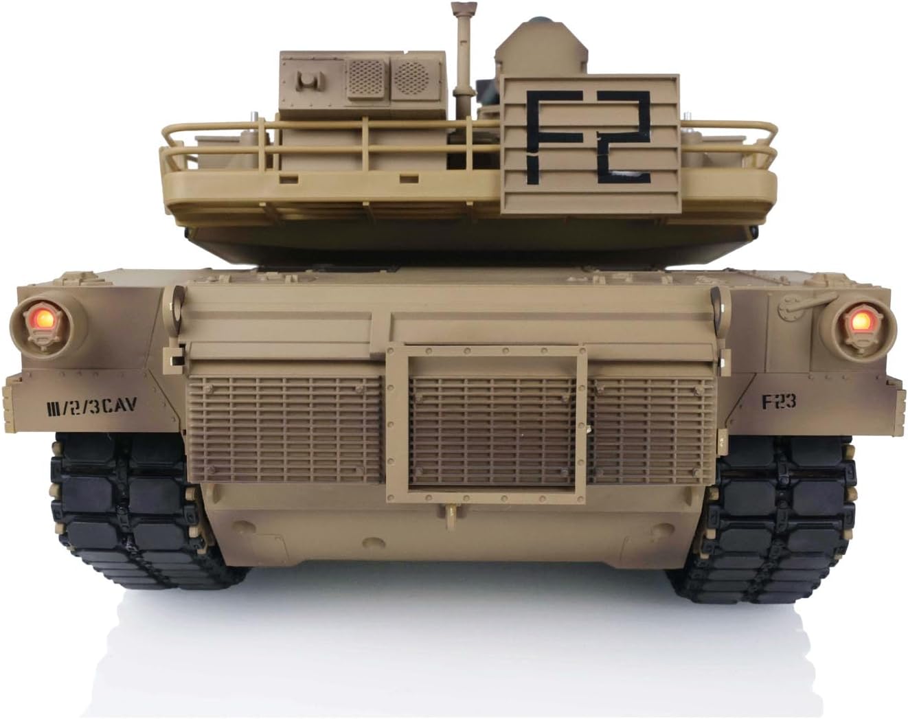 Heng Long® 1/16 RC Tank U.S.A M1A2 Abrams – Upgrade Edition – Metal Gearbox, Infrared Battle & Real Sound Effects