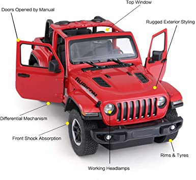 Rastar 1:14 R/C JEEP Wrangler Off-Road Remote Control Car for kids, Voltz Toys