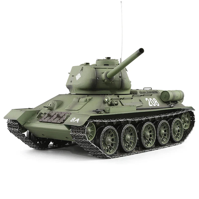 Heng Long® 1/16 RC Battle Tank T-34/85 – Upgrade Edition – Metal Gearbox, Infrared Battle & Real Sound Effects