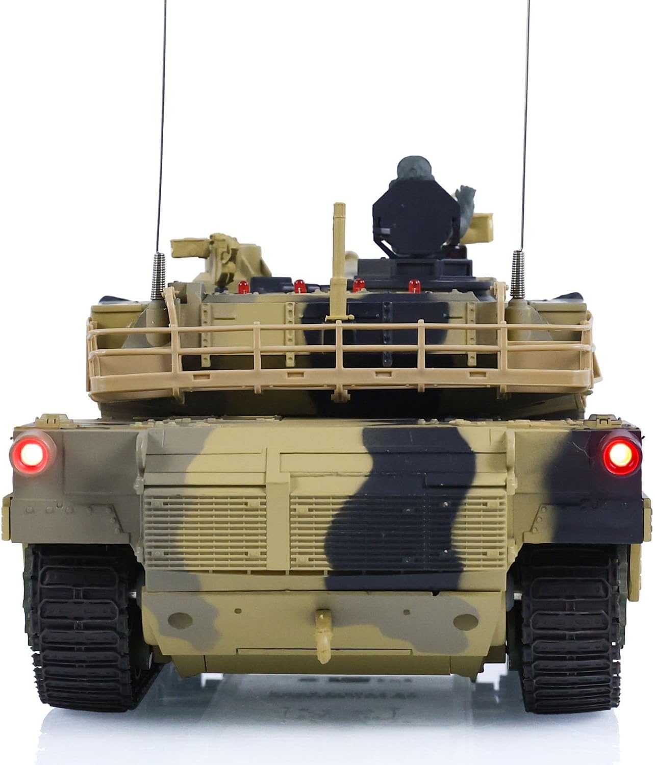 Heng Long® 1/24 RC Battle Tank Abrams M1A2 – Professional Edition – 320° Rotating Turret, Infrared Battle, BB Shooting & Real Sound