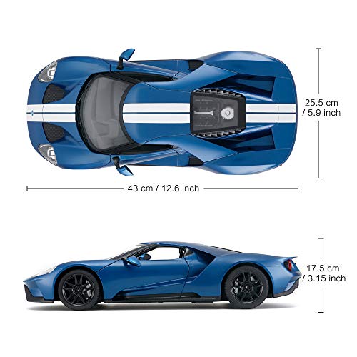 Rastar 1:14 R/C FORD GT Remote Control Car for Kids and Adults (Doors Manually) - Voltz Toys