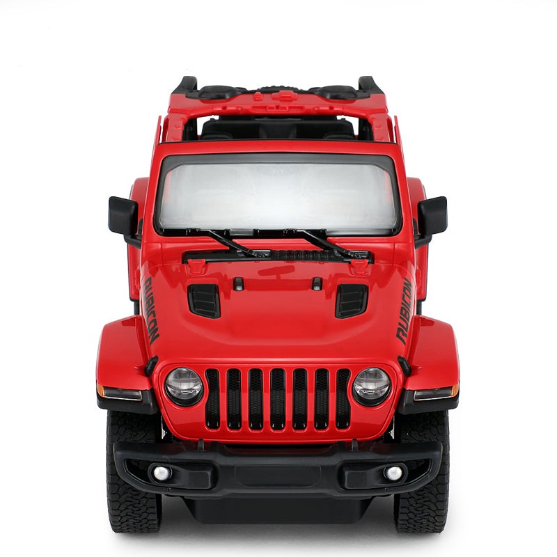 Jeep Wrangler Off-Road RC Car 1/14 Scale Licensed Remote Control Toy Car with Open Doors and Working Lights by Rastar