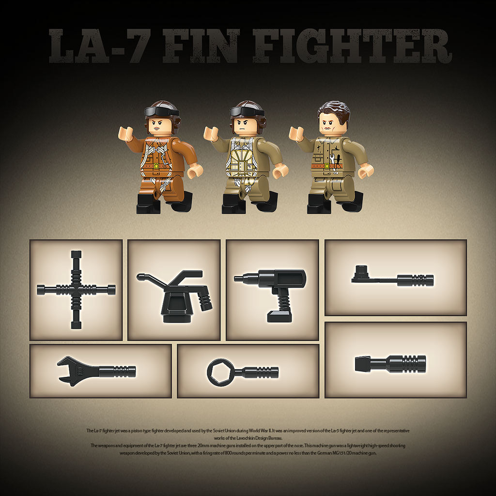 LA-7 Fin Fighetr - 638Pcs