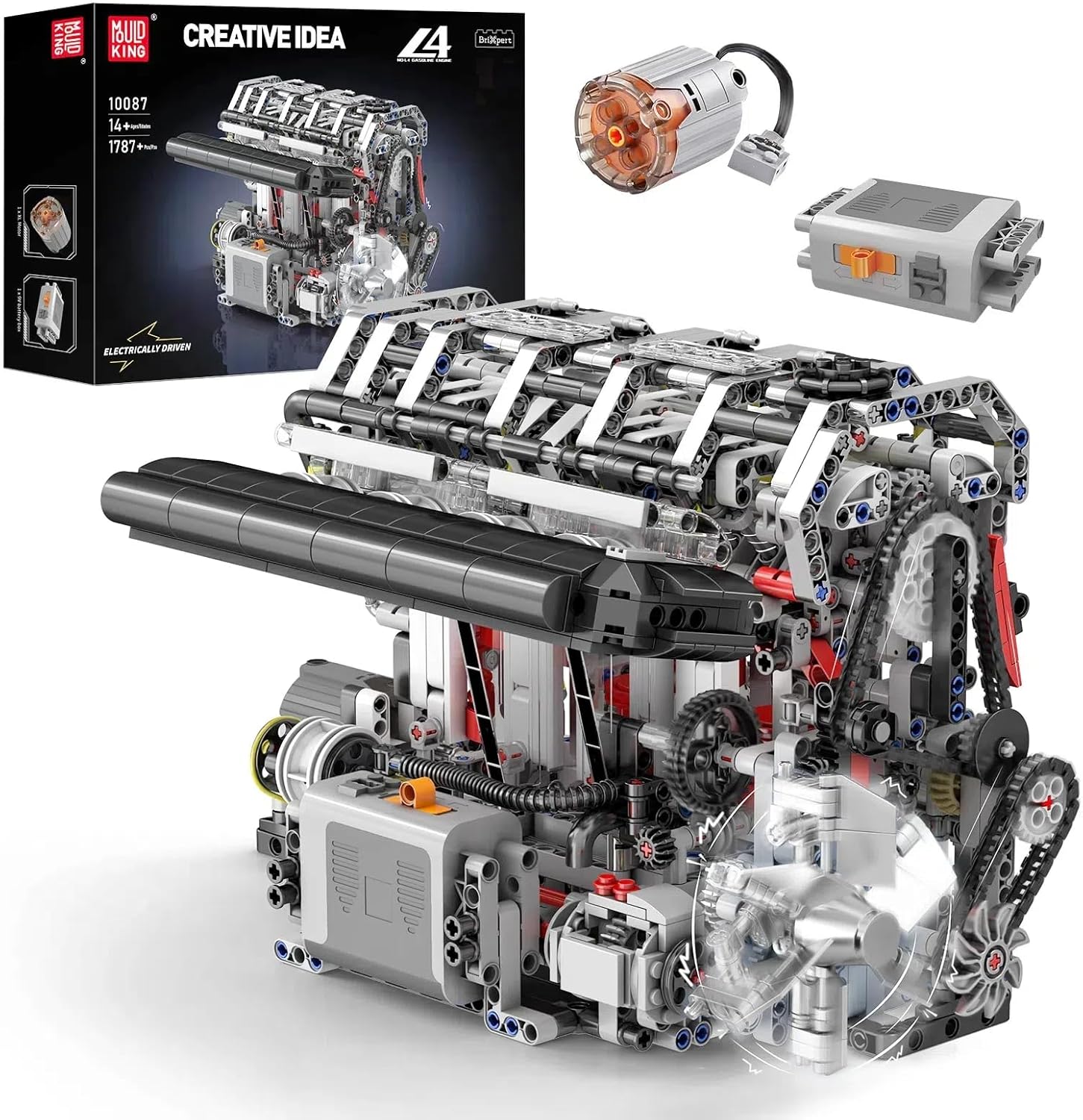 Mould King L4 Casoline Engine Building Blocks Kit - 1787Pcs