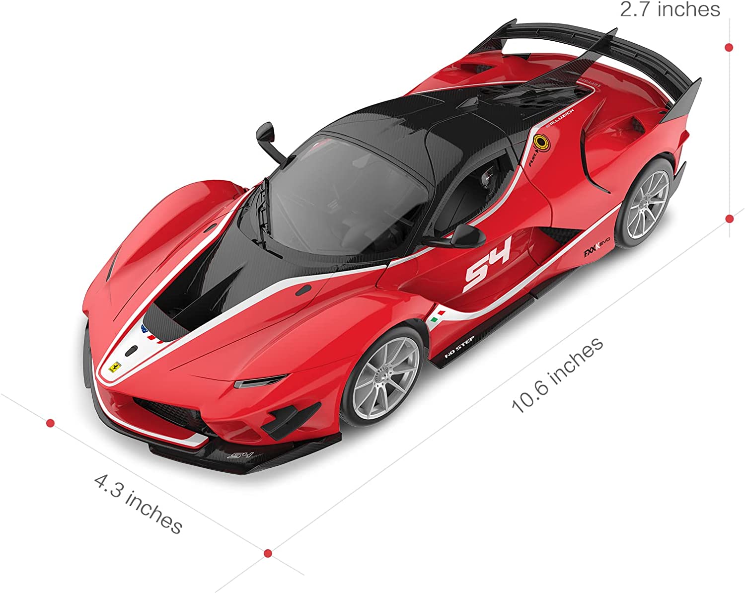 【BUILDING KIT】Rastar 1/18 Ferrari FXX-K EVO DIY Building Kit with Remote Control, 92pcs - Voltz Toys