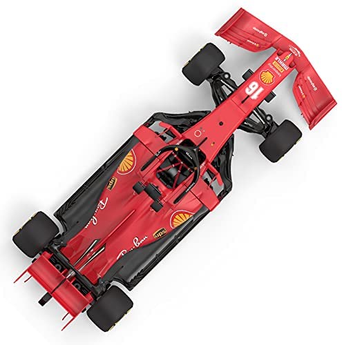 Ferrari SF1000 F1 Supercar 1/16 Scale DIY Building Kit Licensed with Remote Control and Customization Stickers by Rastar, 65pcs