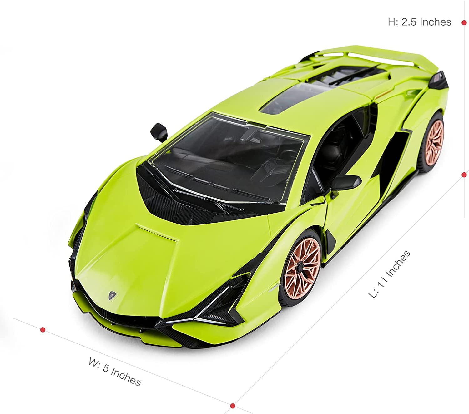 【BUILDING KIT】Rastar 1:18 Lamborghini Sian DIY Building Kit with Remote Control, 72pcs - Voltz Toys