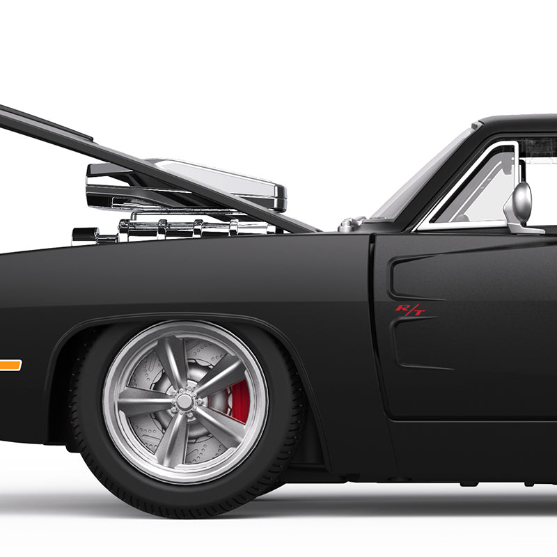Dodge Charger R/T with Engine RC Car 1/16 Licensed Remote Control Toy Car with Open Doors and Working Lights by Rastar, Fast & Furious