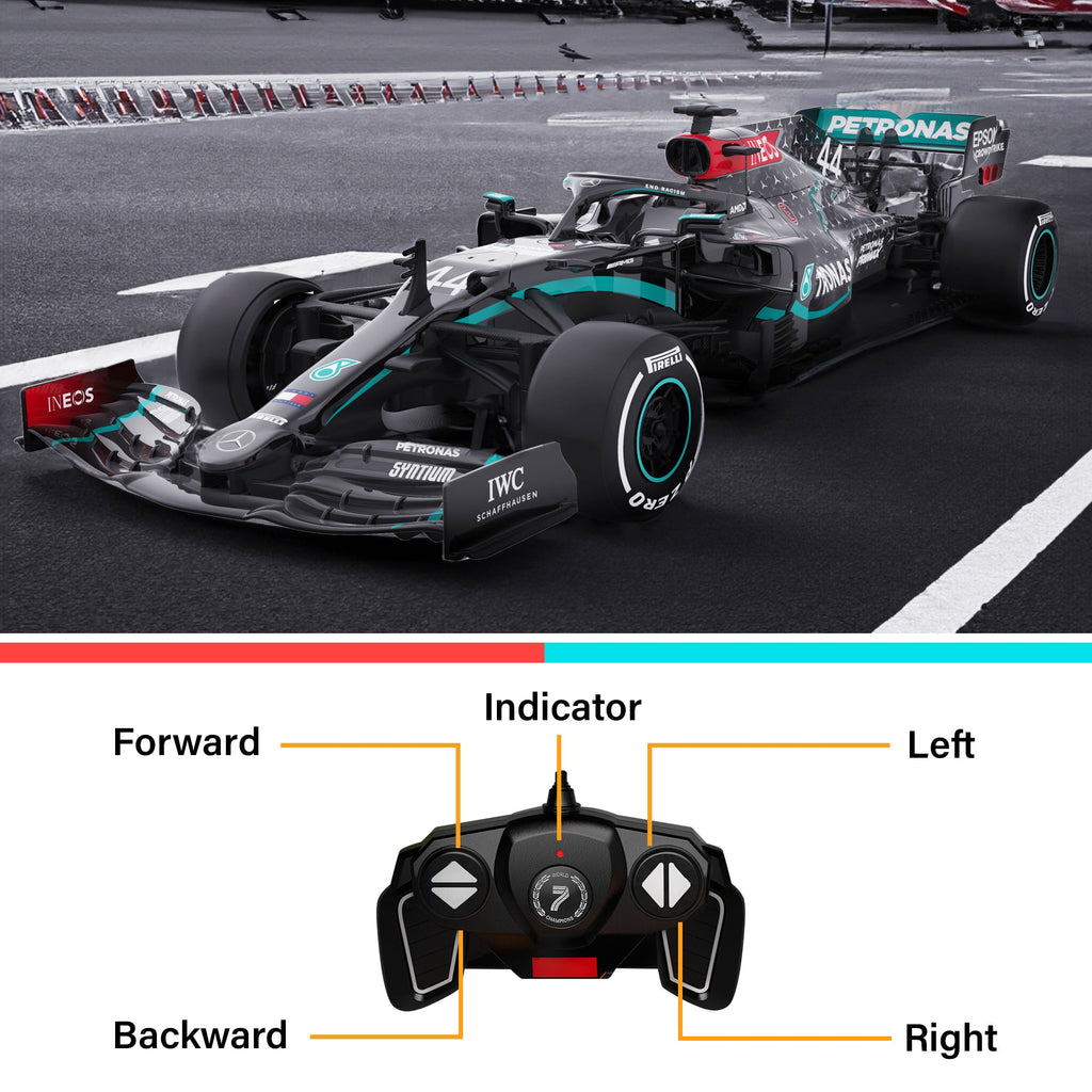Mercedes-Benz F1 W11 EQ Performance 1/18 Scale Licensed Remote Control Toy Car, Official F1 Merchandise by Rastar