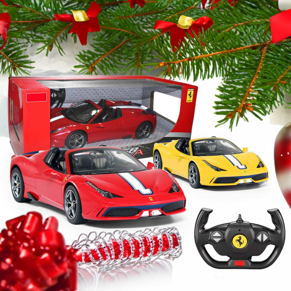 Ferrari 458 Speciale A Convertible RC Car 1/14 Scale Licensed Remote Control Toy Car with Working Lights by Rastar
