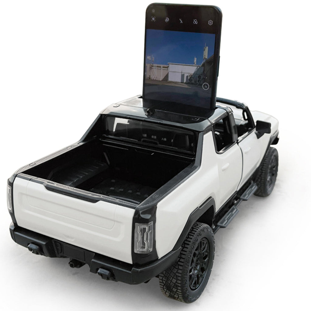 GMC Hummer EV RC Car 1/16 Scale Licensed Remote Control Toy Car with Open Doors, Working Lights, Phone Holder and Crab Walking Mode by Rastar