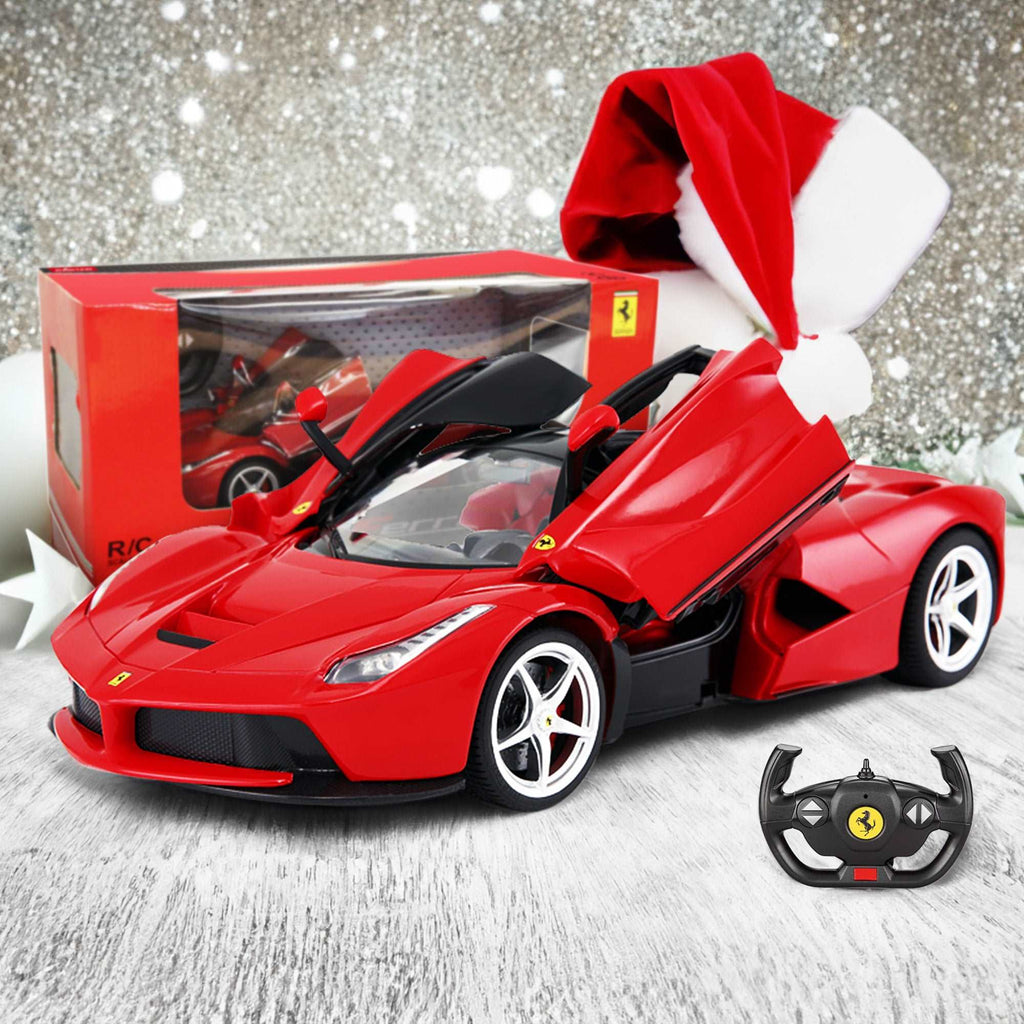 Ferrari LaFerrari RC Car 1/14 Scale Licensed Remote Control Toy Car with Open Butterfly Doors and Working Lights by Rastar
