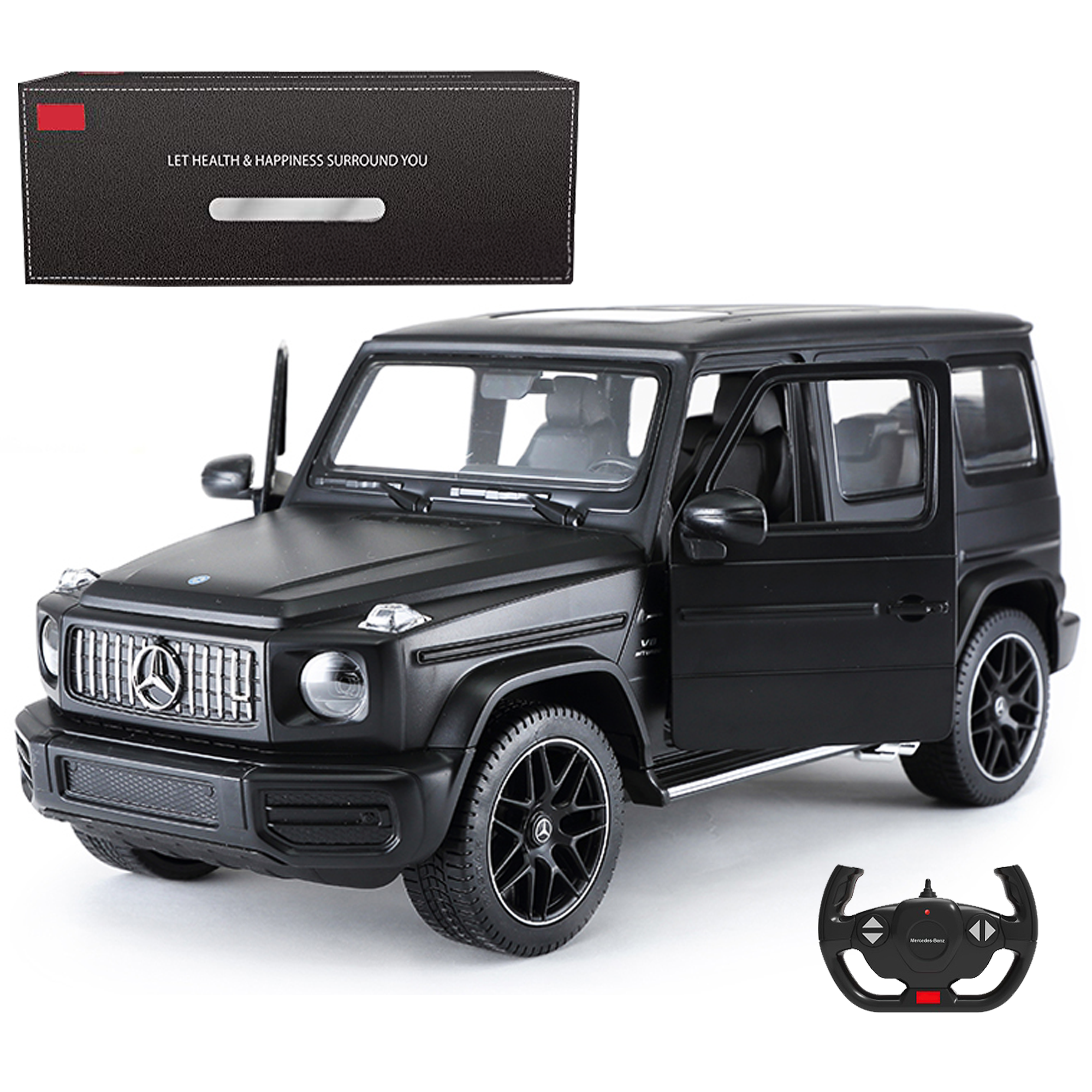 Mercedes-Benz AMG G63 RC Car 1/14 Scale Licensed Remote Control Toy Car with Open Doors and Working Lights by Rastar