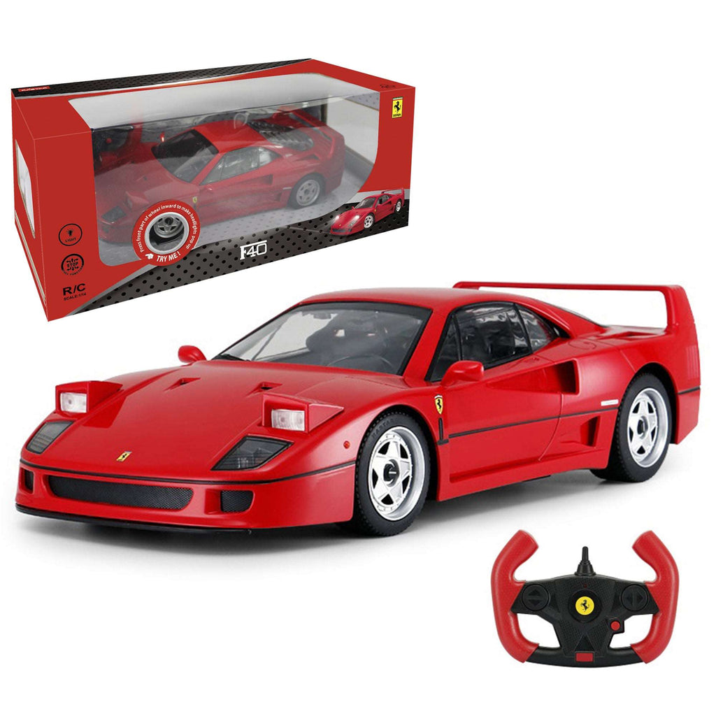 Ferrari F40 RC Car 1/14 Scale Licensed Remote Control Toy Car with Pop-up Headlights by Rastar