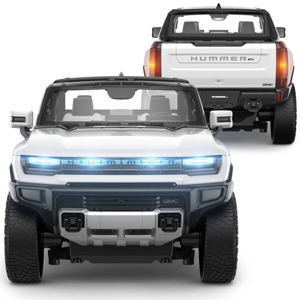 GMC Hummer EV RC Car 1/16 Scale Licensed Remote Control Toy Car with Open Doors, Working Lights, Phone Holder and Crab Walking Mode by Rastar