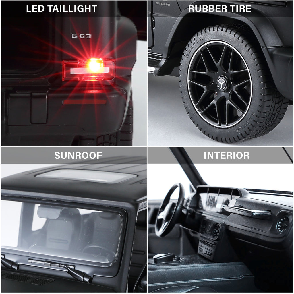 Mercedes-Benz AMG G63 RC Car 1/14 Scale Licensed Remote Control Toy Car with Open Doors and Working Lights by Rastar