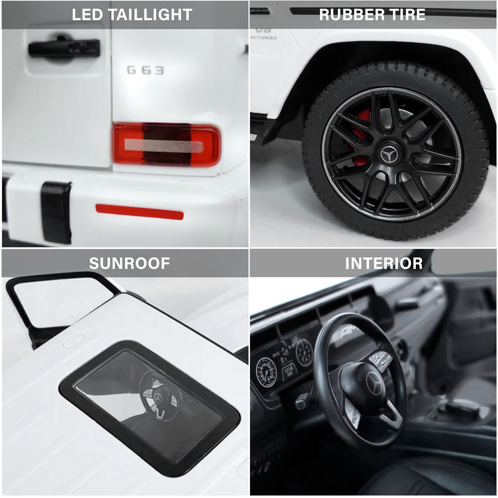 Mercedes-Benz AMG G63 RC Car 1/14 Scale Licensed Remote Control Toy Car with Open Doors and Working Lights by Rastar