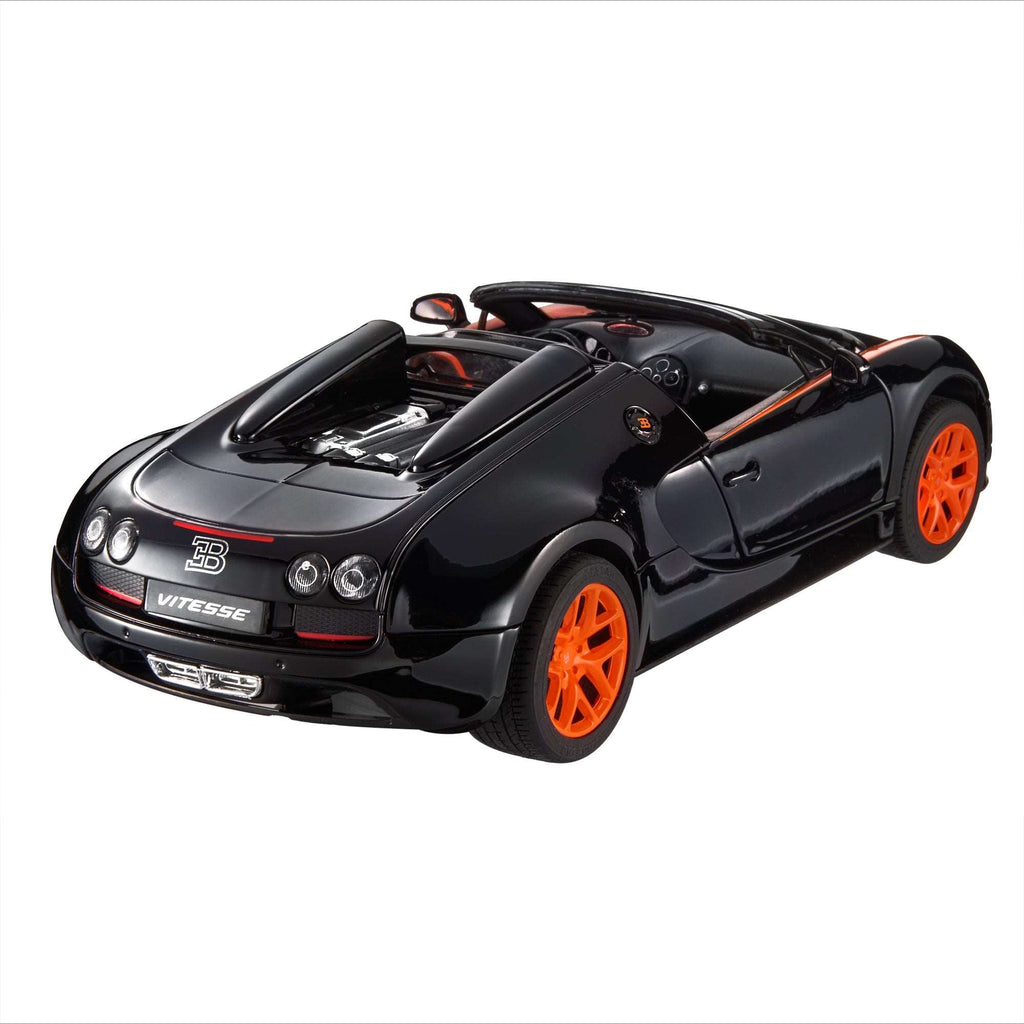 【DIECAST】Rastar 1/18 Scale Model 43900 - Bugatti Veyron 16.4 Grand Sport Vitesse - Black - Voltz Toys