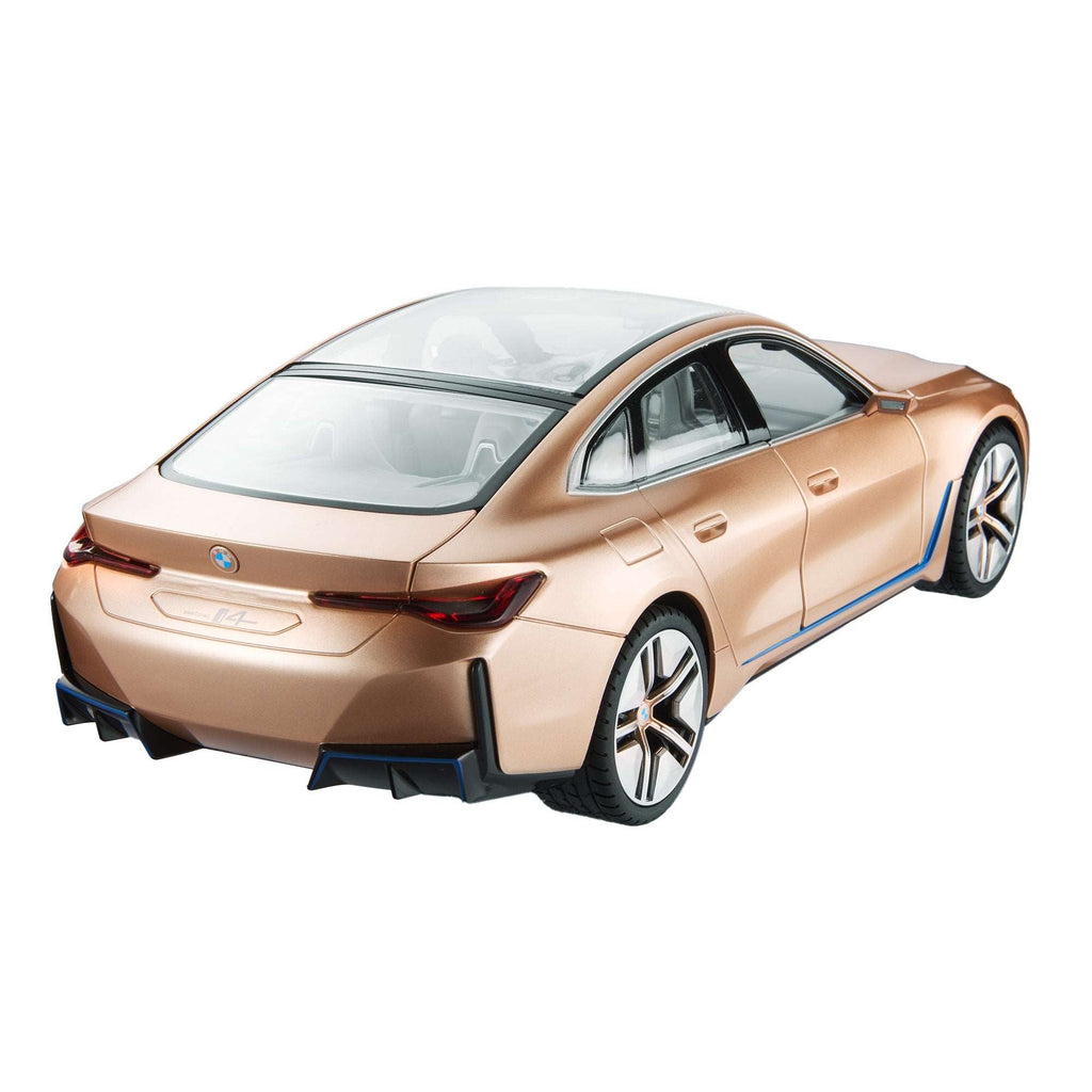 BMW i4 RC Car 1/14 Scale Licensed Remote Control Toy Car with Open Doors and Working Interior Lights by Rastar
