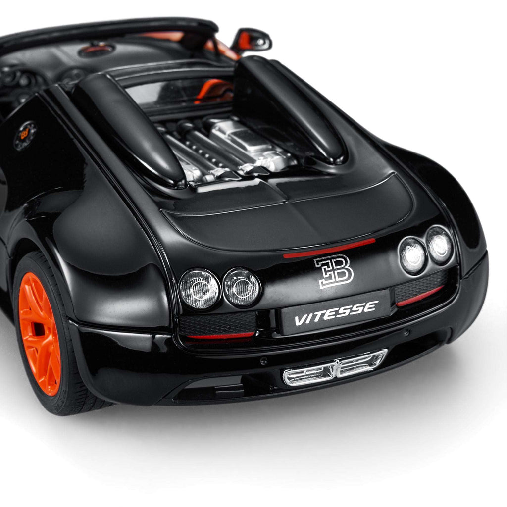 【DIECAST】Rastar 1/18 Scale Model 43900 - Bugatti Veyron 16.4 Grand Sport Vitesse - Black - Voltz Toys