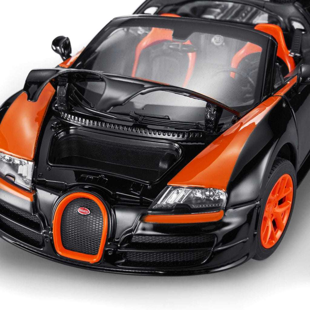 【DIECAST】Rastar 1/18 Scale Model 43900 - Bugatti Veyron 16.4 Grand Sport Vitesse - Black - Voltz Toys