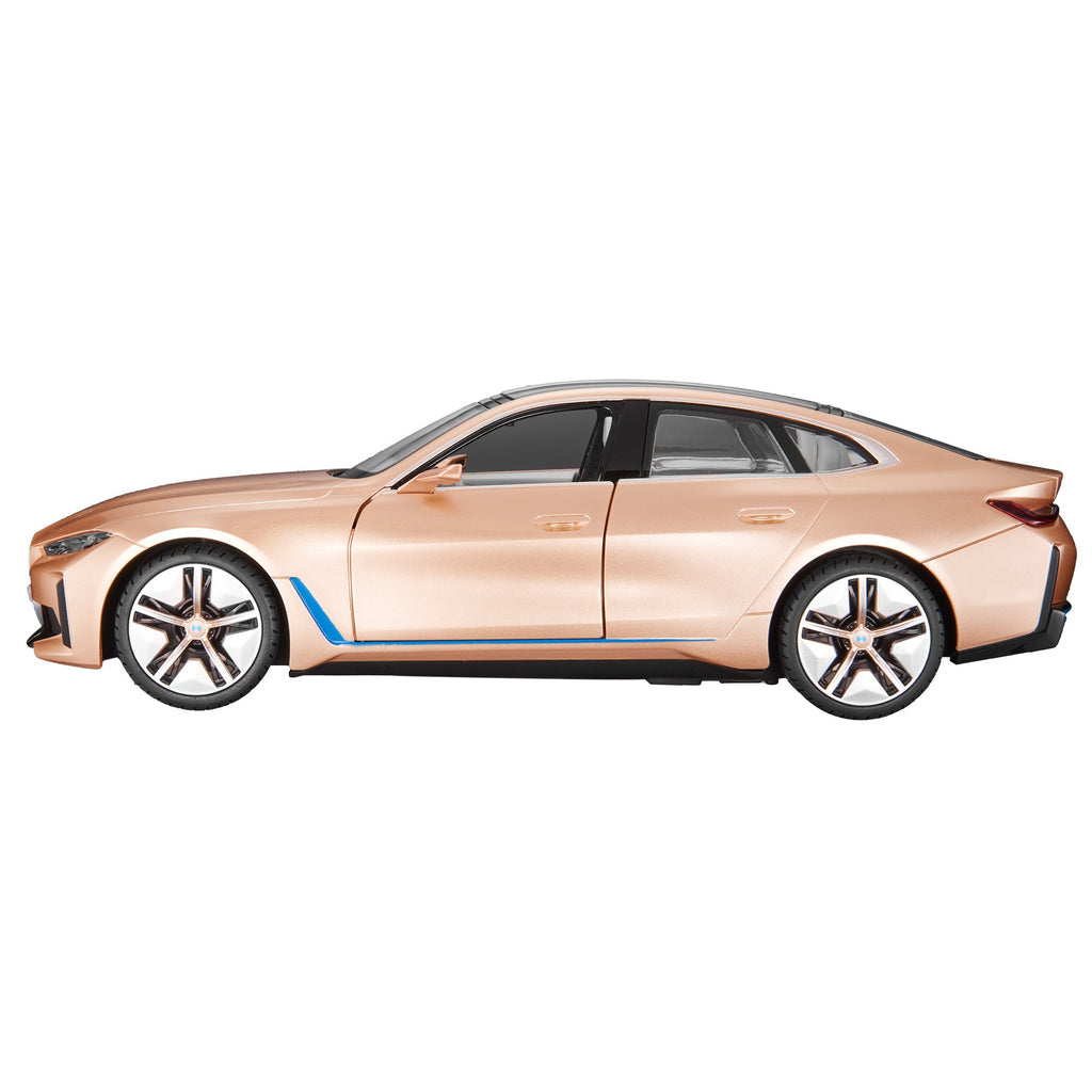 BMW i4 RC Car 1/14 Scale Licensed Remote Control Toy Car with Open Doors and Working Interior Lights by Rastar