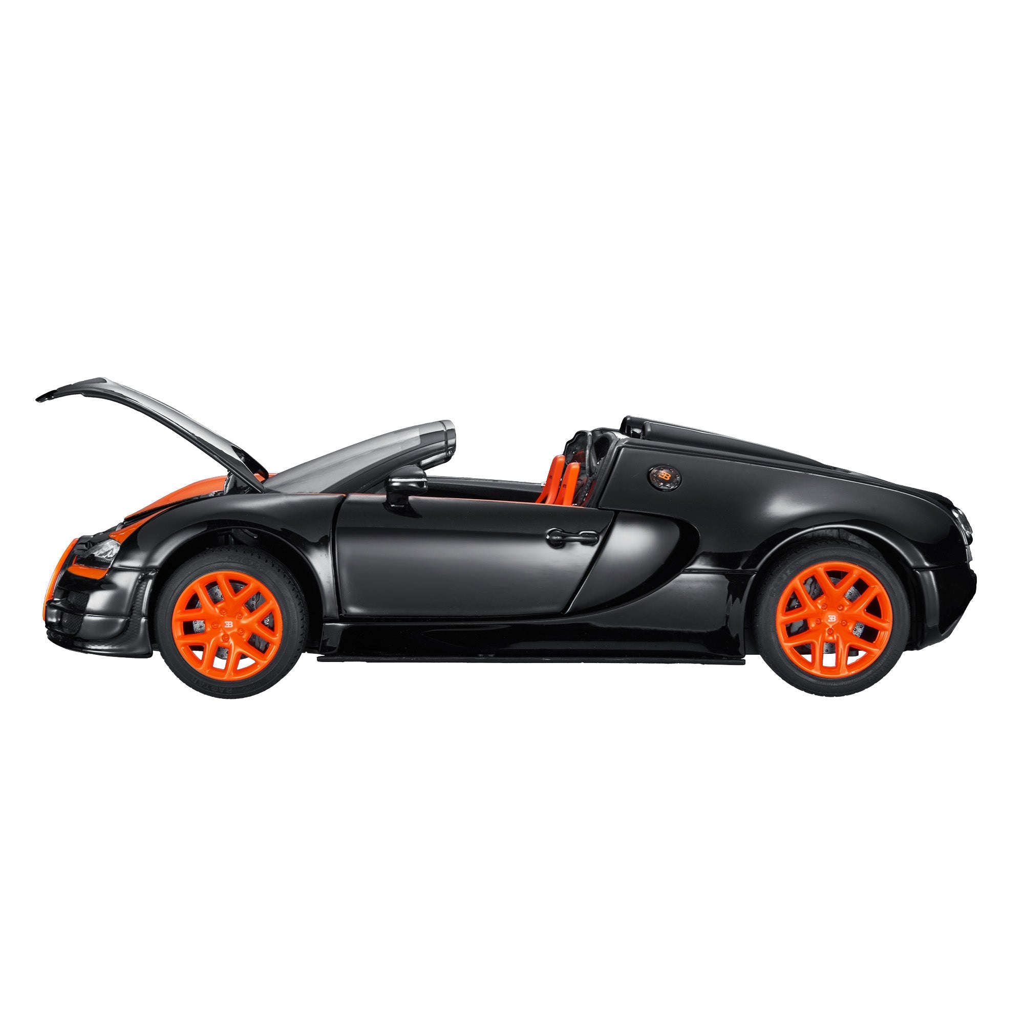 【DIECAST】Rastar 1/18 Scale Model 43900 - Bugatti Veyron 16.4 Grand Sport Vitesse - Black - Voltz Toys