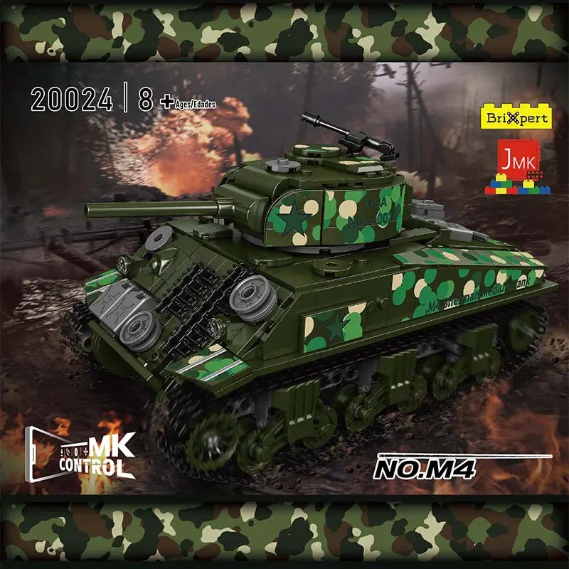 Mould King 20024 M4 Sherman Tank Brick