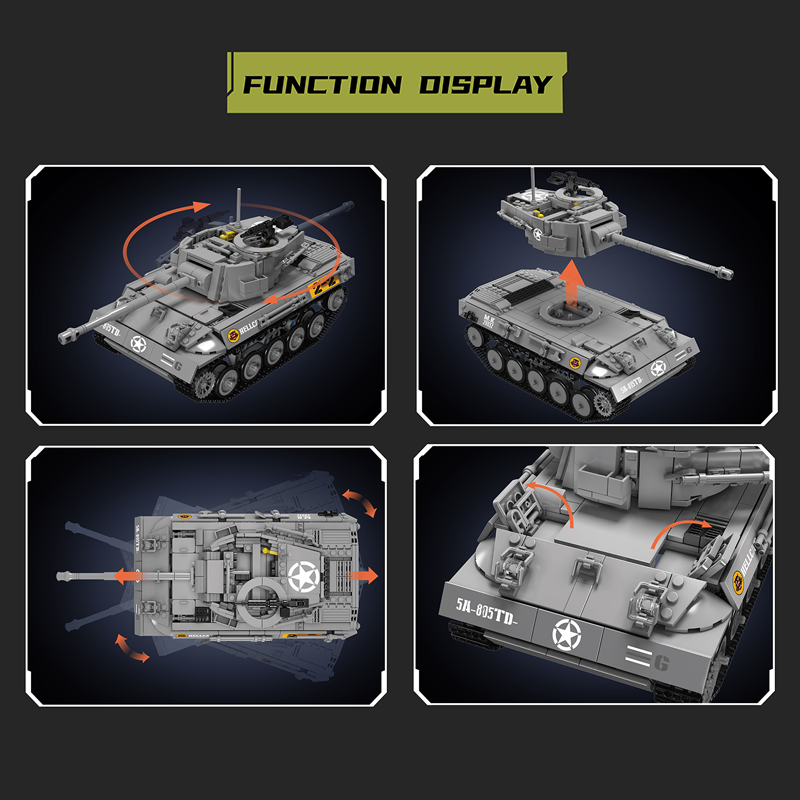 MouldKing M18 Hellcat Tank Destroyer Brick