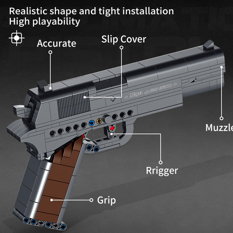 Panlos 670007 M1911 Pistol Gun Brick