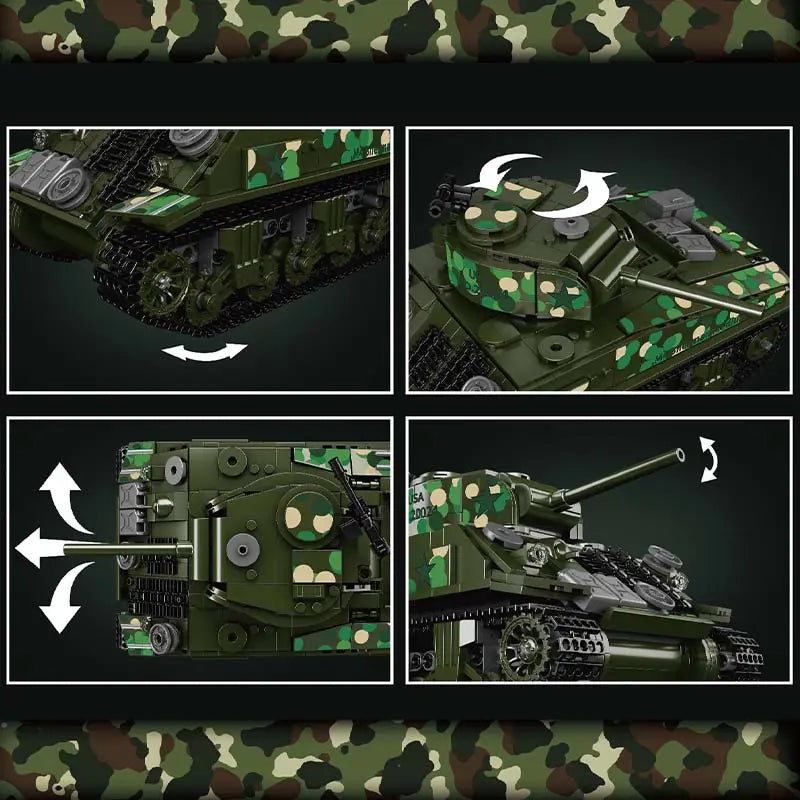 Mould King 20024 M4 Sherman Tank Brick