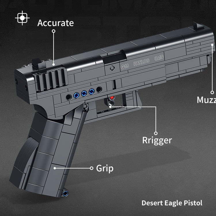 Panlos 670010 G18 Pistol Gun Brick