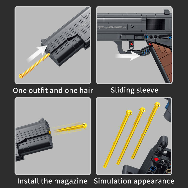 Panlos 670007 M1911 Pistol Gun Brick