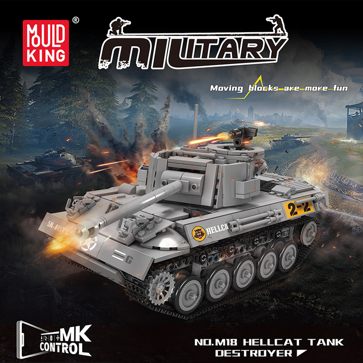 MouldKing M18 Hellcat Tank Destroyer Brick
