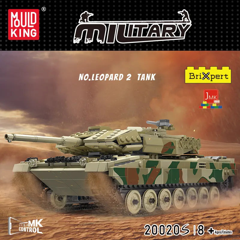 MouldKing 20020S Leopard 2 Tank Brick