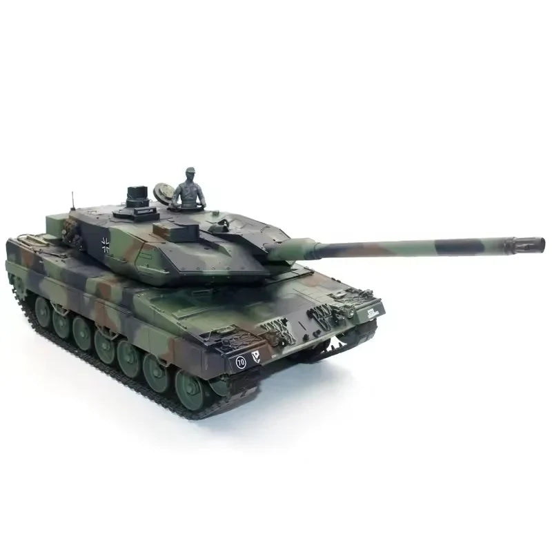 Heng Long® 1/16 RC Battle Tank Leopard 2A6 – Upgrade Edition – Metal Gearbox, Infrared Battle & Real Sound Effects